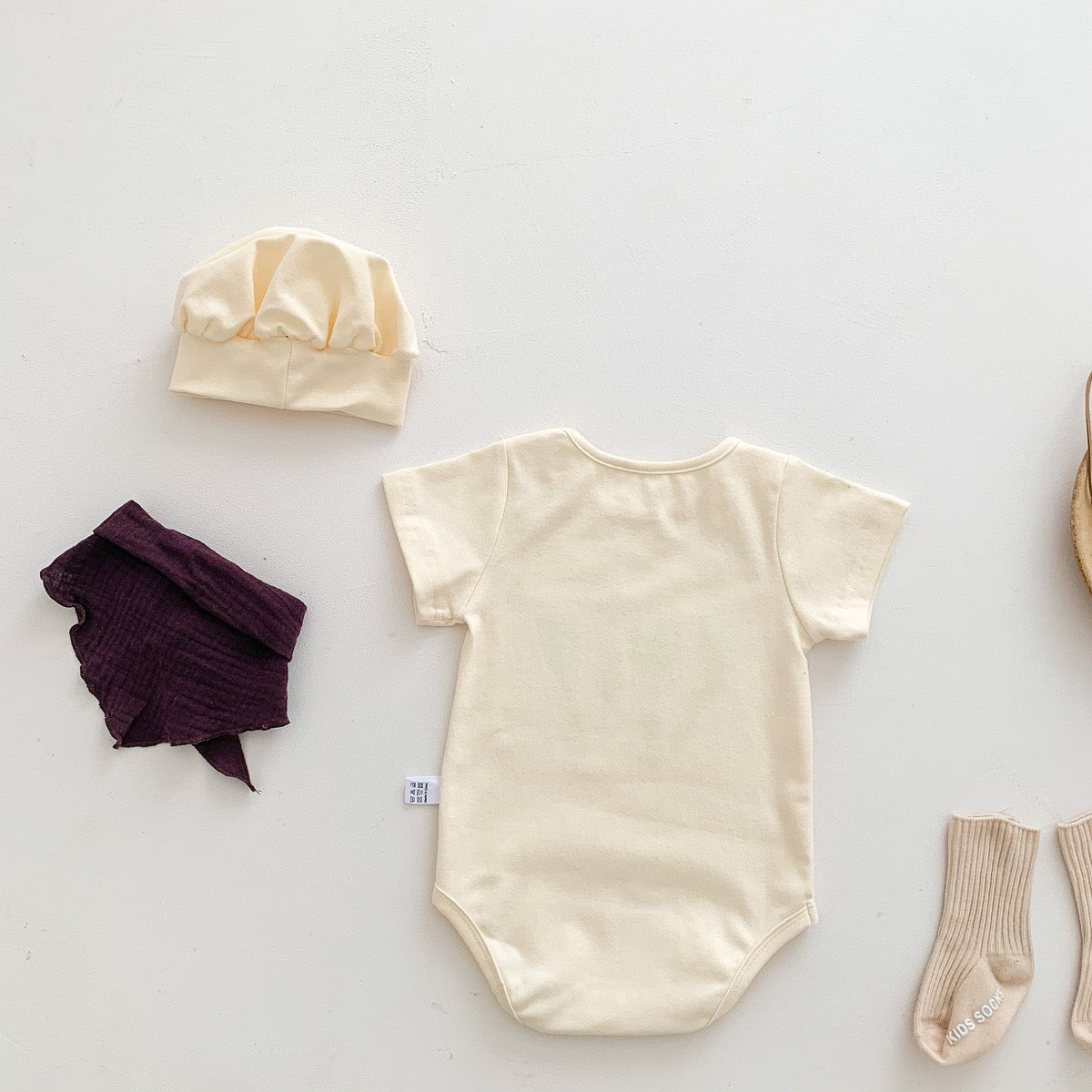 7.7 SALE for July Baby Chef Romper, Scarf and Hat