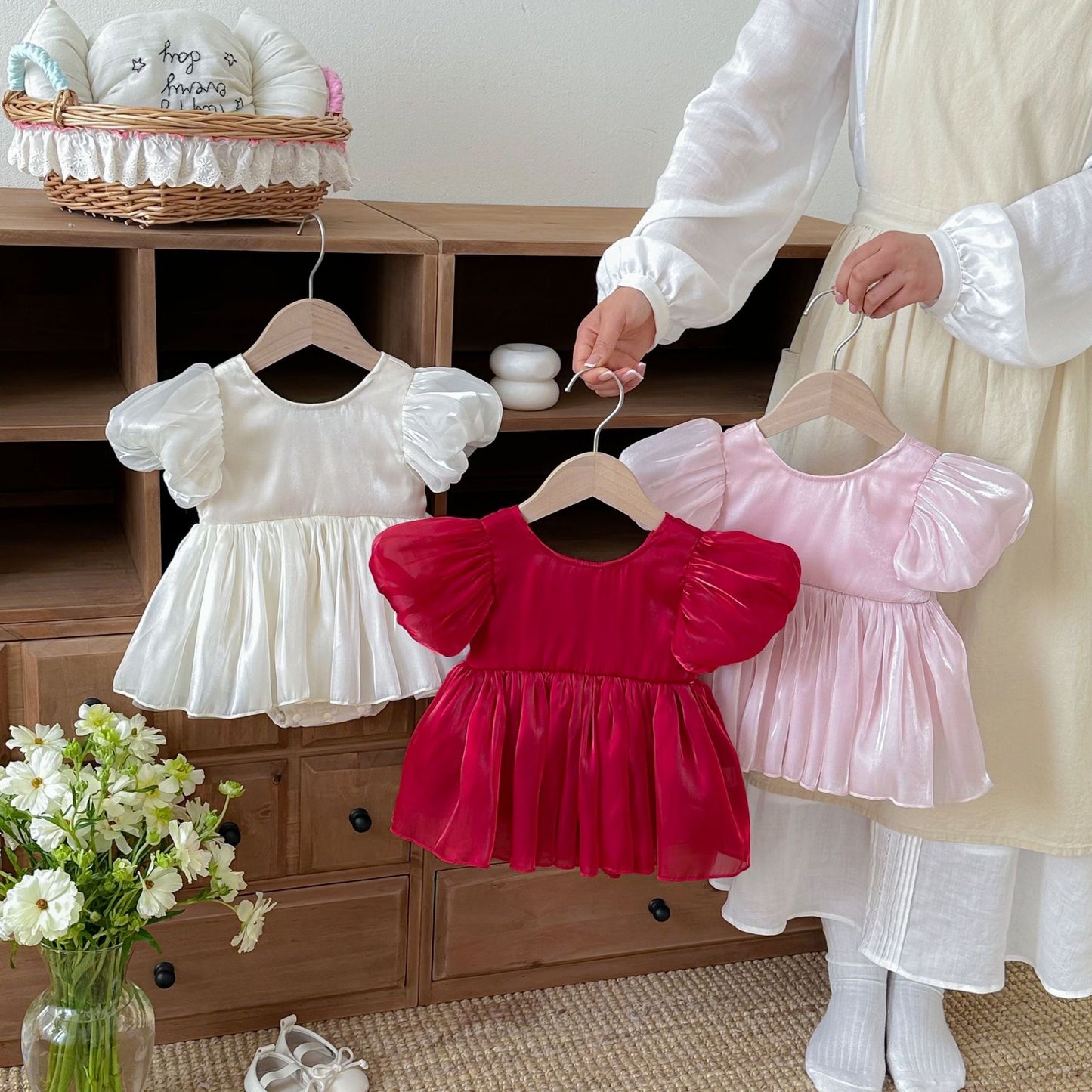 Preorder Infant Girls Audette Organza Romper