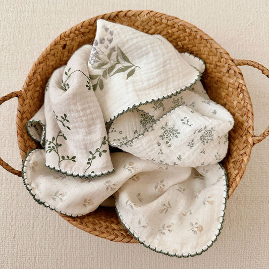 NURSERY Joyful Blooms Chiffon 4 Piece Towel (5)