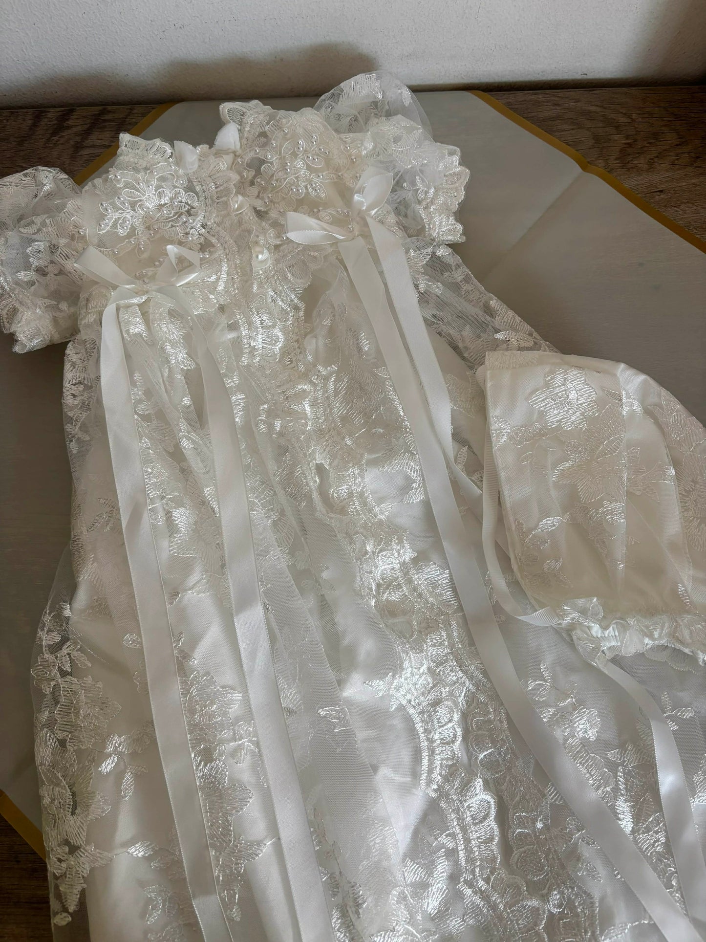 Christening for Preorder Rebecca Long Dress & Hat