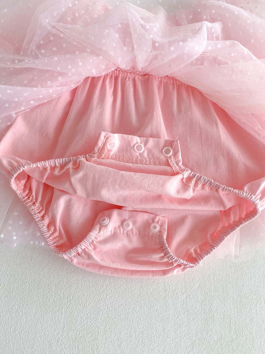 PREORDER Florence Polka Puffy Romper Celebrations
