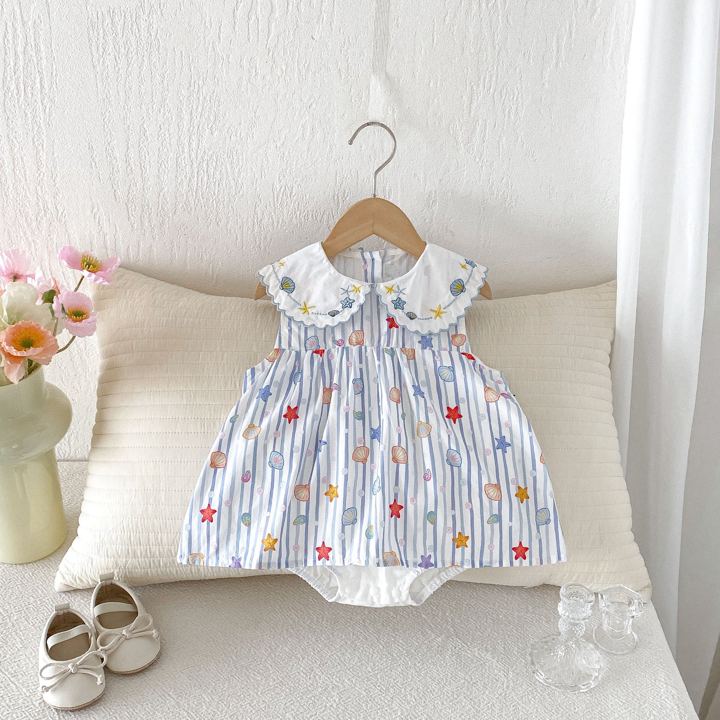 Preorder Infant Girls Seashells Romper