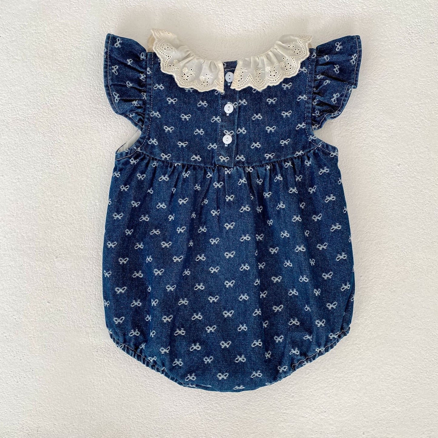 Preorder Twinning Catalina Denim Romper or Dress Dark Denim