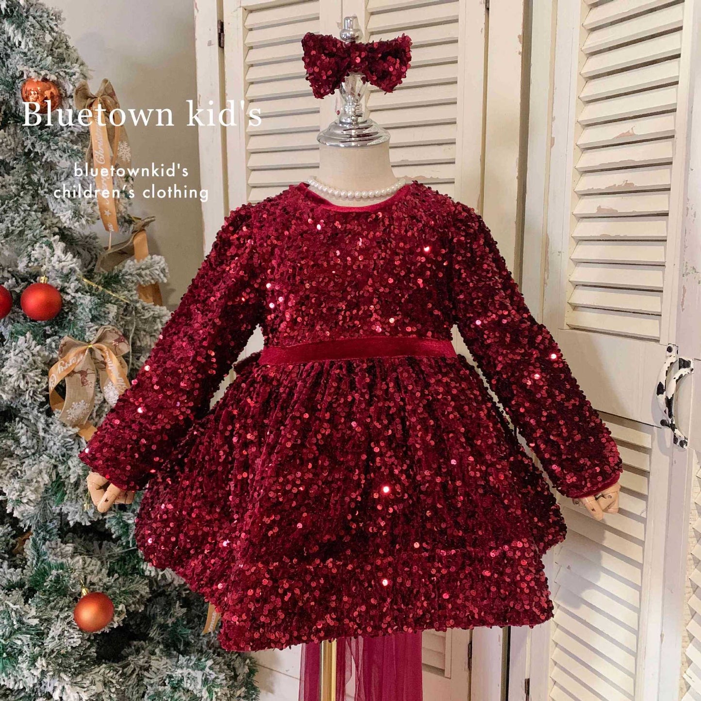 CHRISTMAS OOTD FOR PREORDER Mira Sequined Dress
