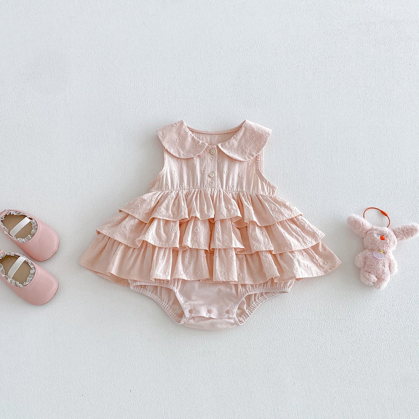 Preorder Infant Girls Patrice Bunny Collar Romper
