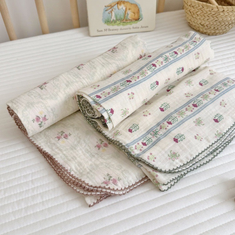 NURSERY Lulamae Chiffon Blanket For Baby to Toddler