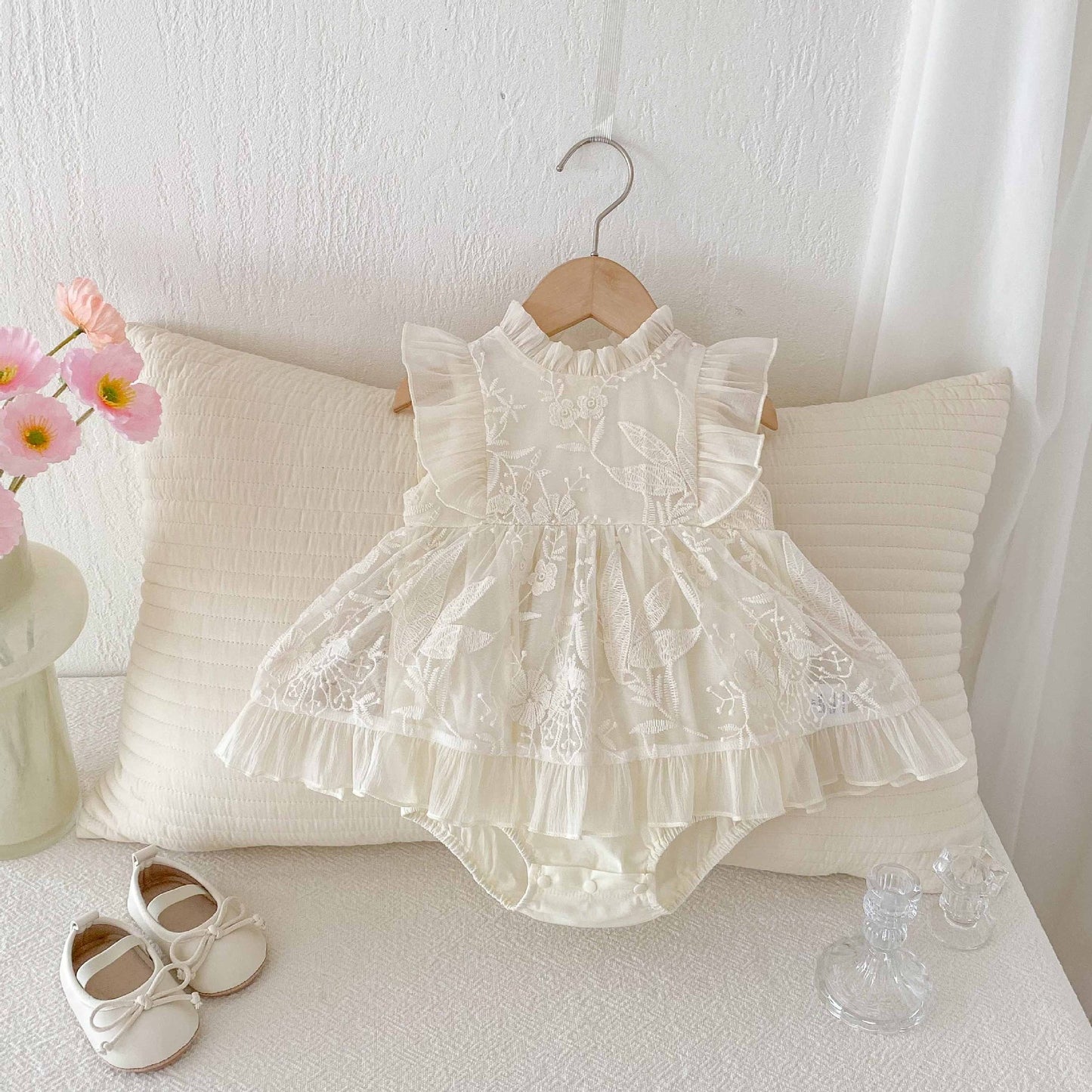 CHRISTENING for PREORDER Shiloh Romper