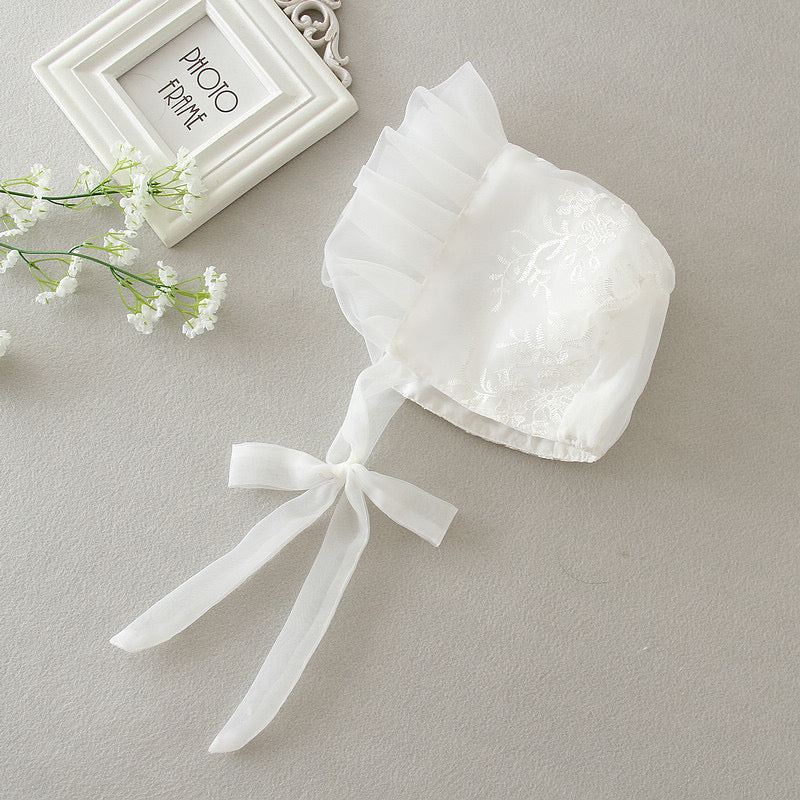 CHRISTENING FOR PREORDER Divina Dress, Detachable Lace Gown & Hat