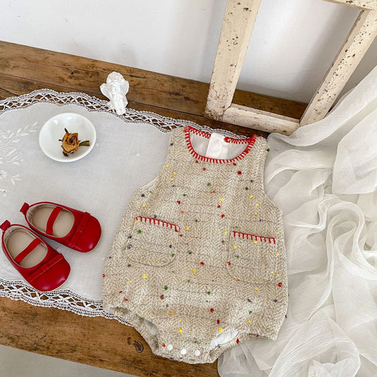 CHRISTMAS OOTD FOR PREORDER Maude Tweed Romper