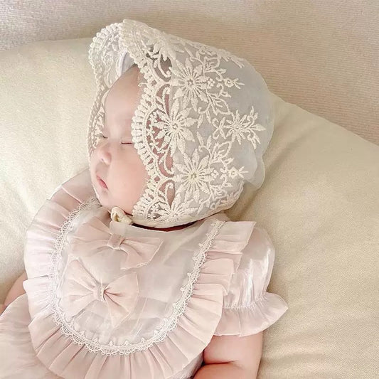 On Hand Christening Hat in 0-2 y.o.