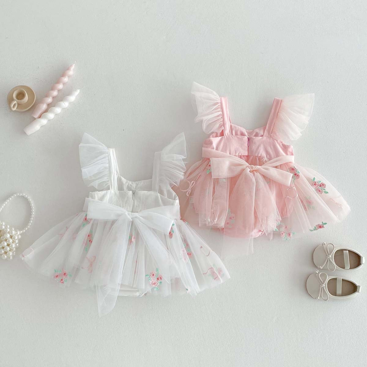 Laurie Strappy Romper Celebration