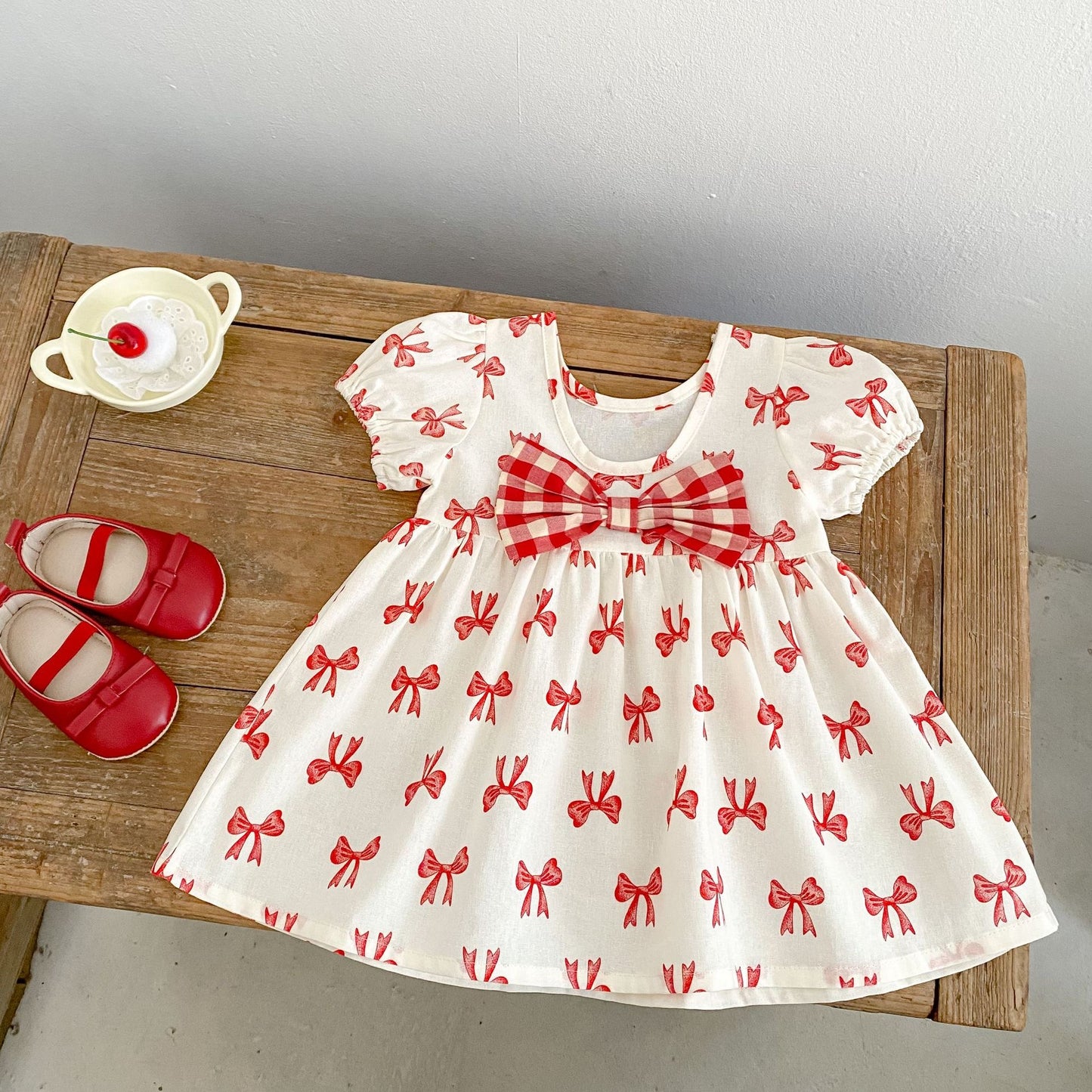 Preorder Infant Girls Ribbonette Dress & Hat