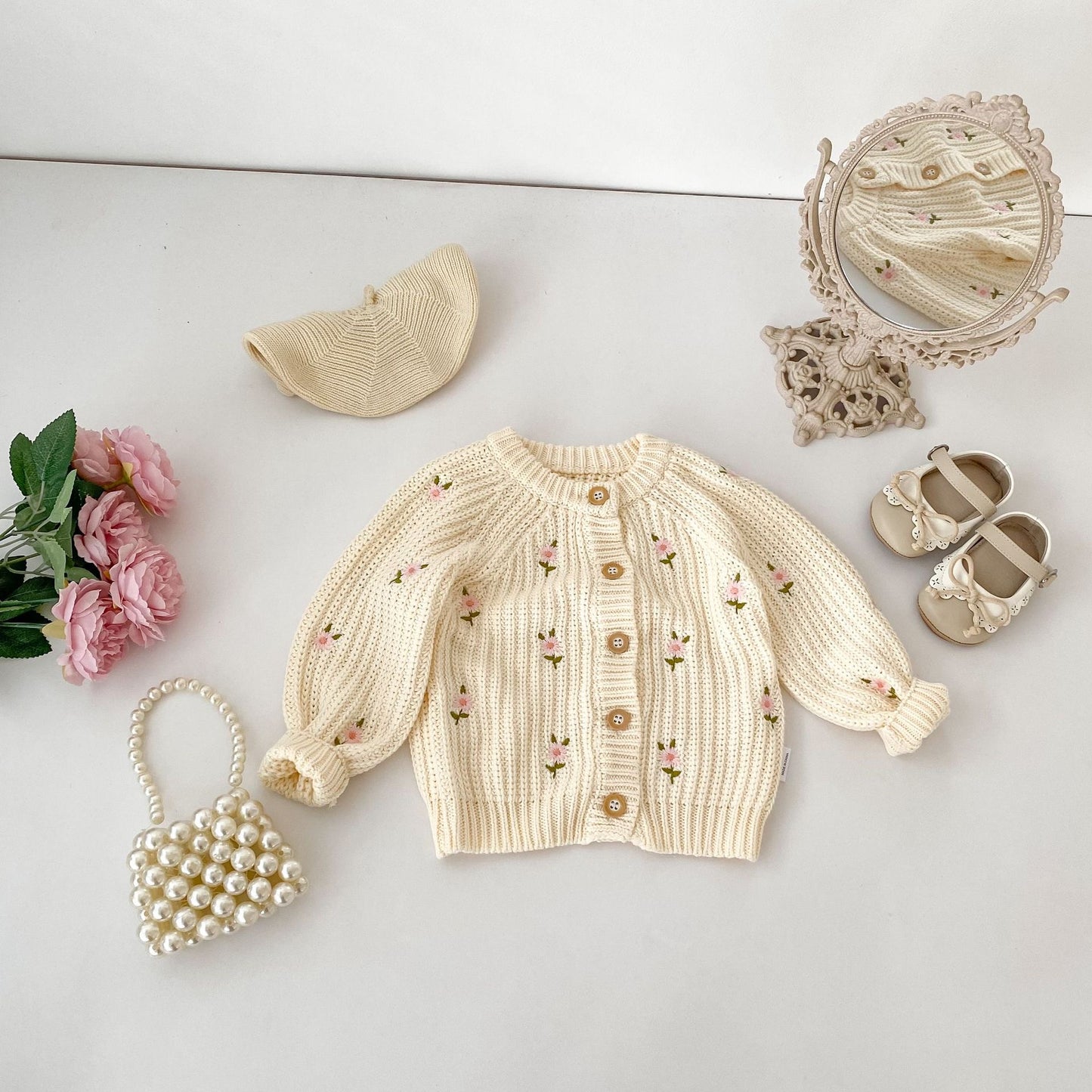 Preorder Infant Girls Audrey Knit Cardigan