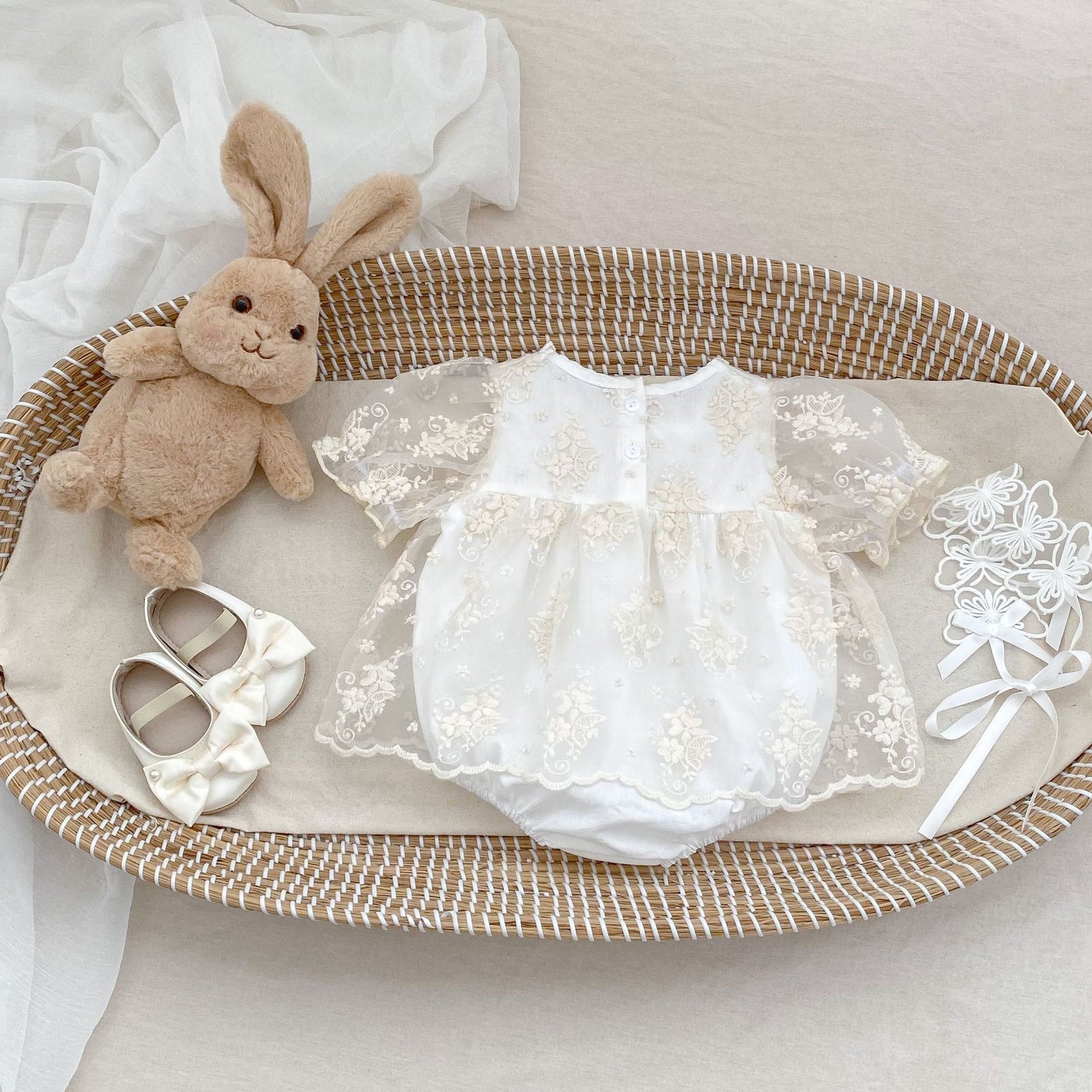 CHRISTENING Amelie Romper