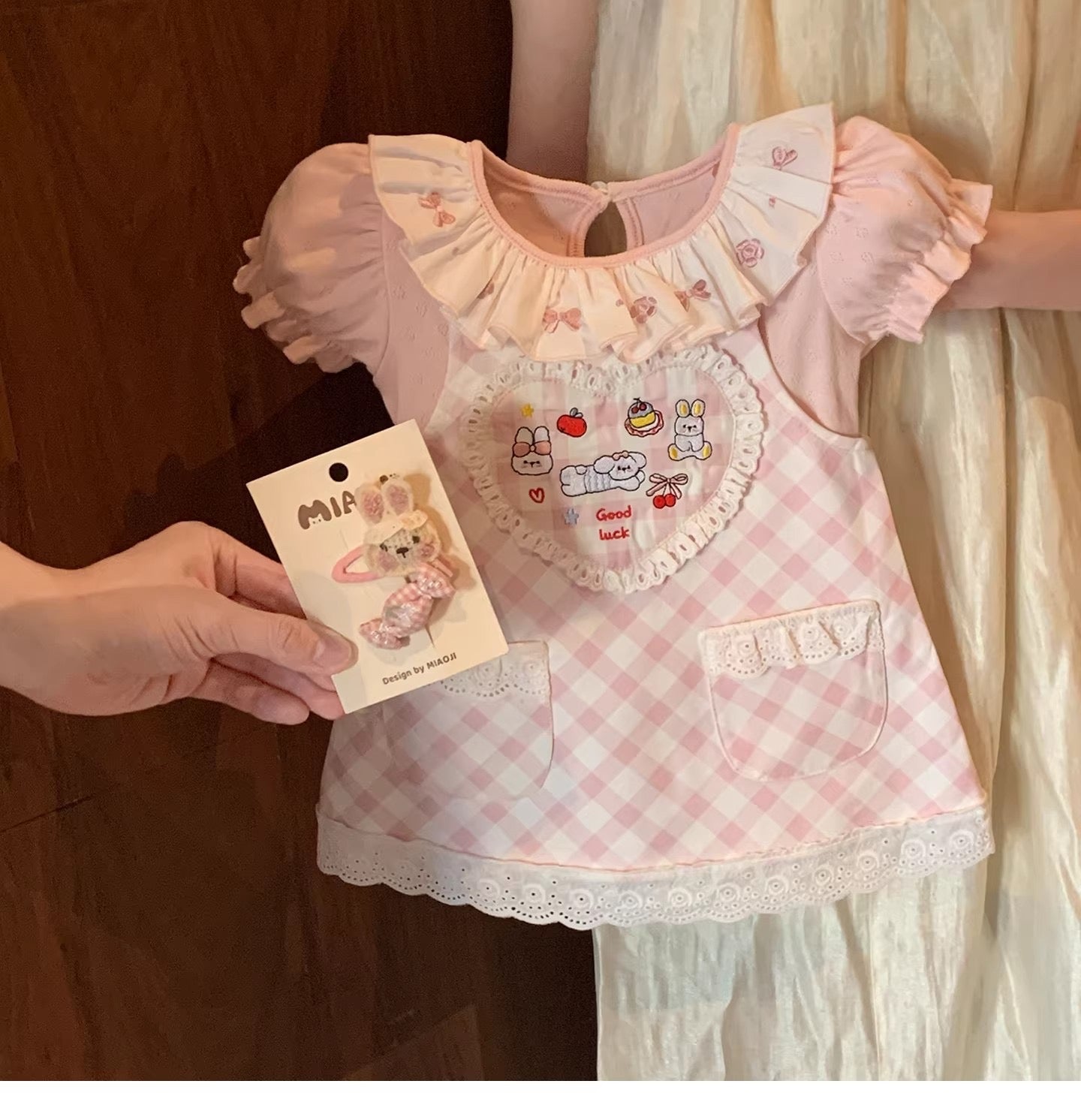 Pre Order Infant to Toddler Girls Coralei Pointelle Blouse & Skirtalls