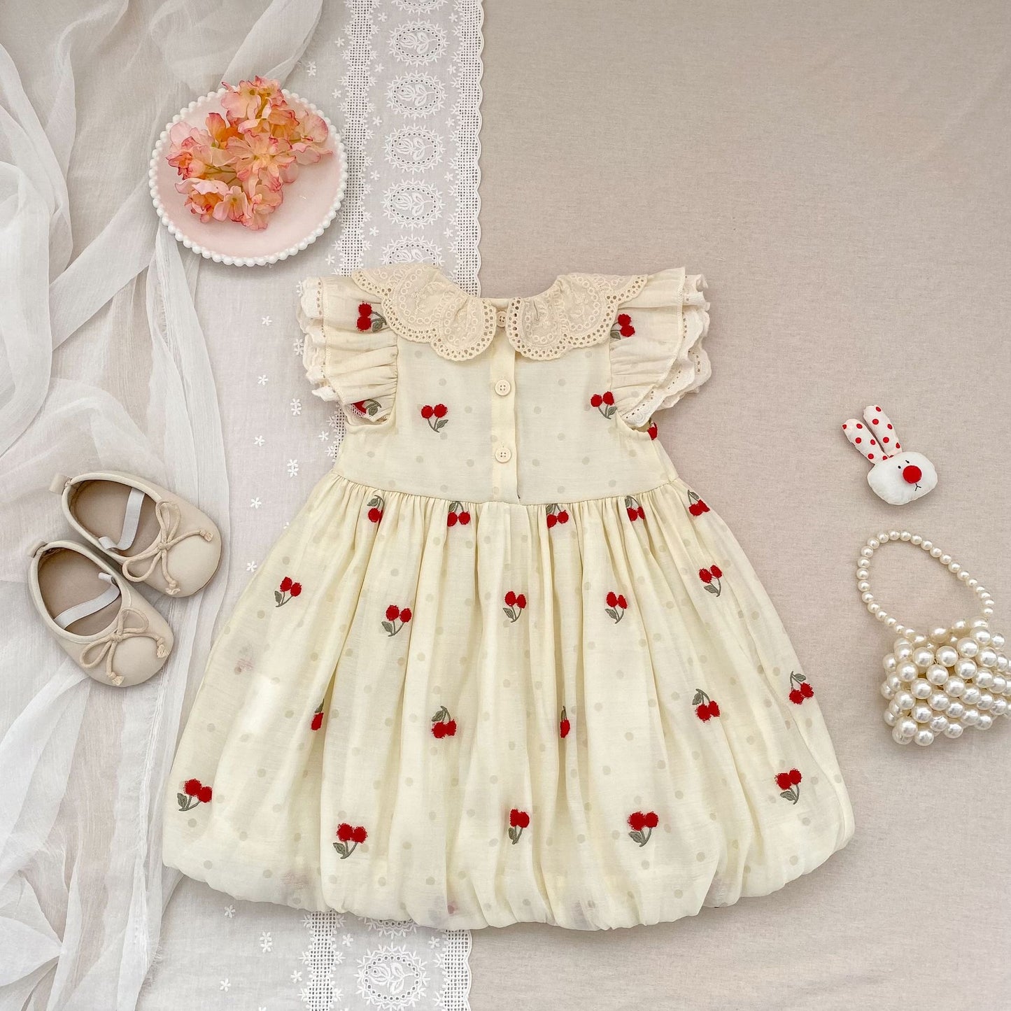 Preorder Twinning Gia Cherry Romper or Dress