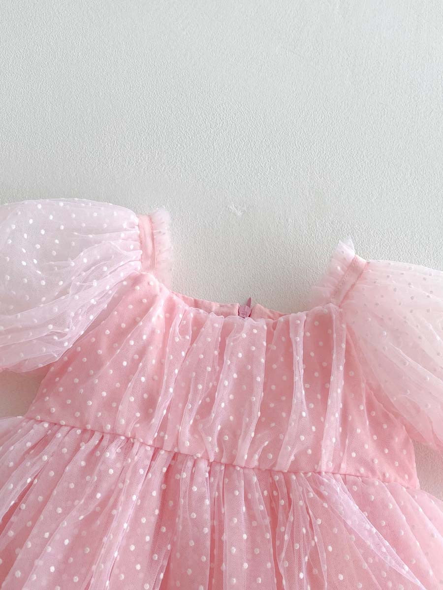 PREORDER Florence Polka Puffy Romper Celebrations