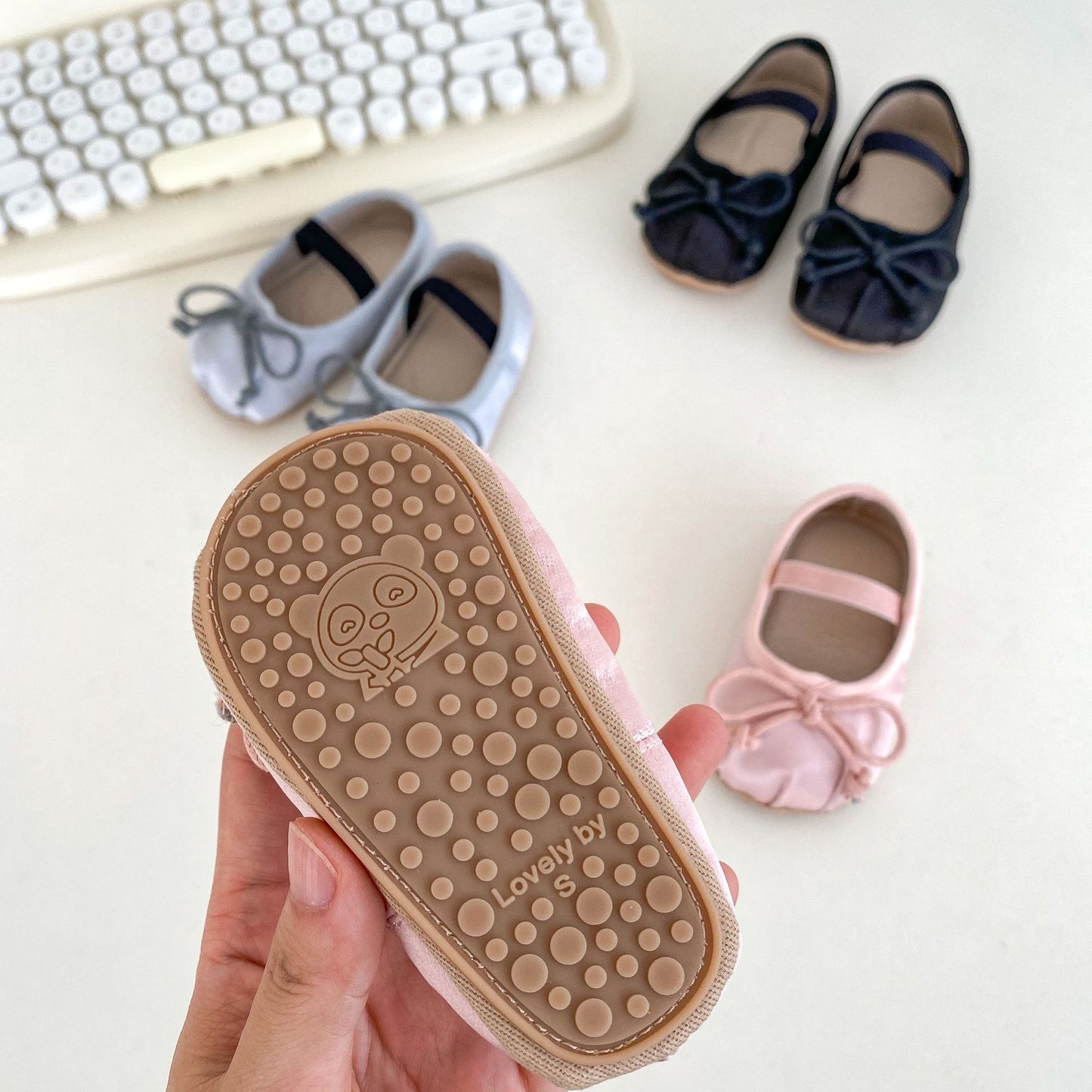 SALE Lizzie Satin Baby Shoes