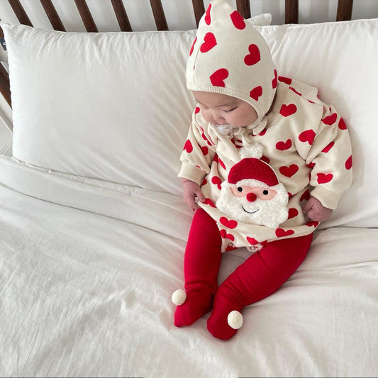 CHRISTMAS OOTD FOR PREORDER Holland Romper & Hat