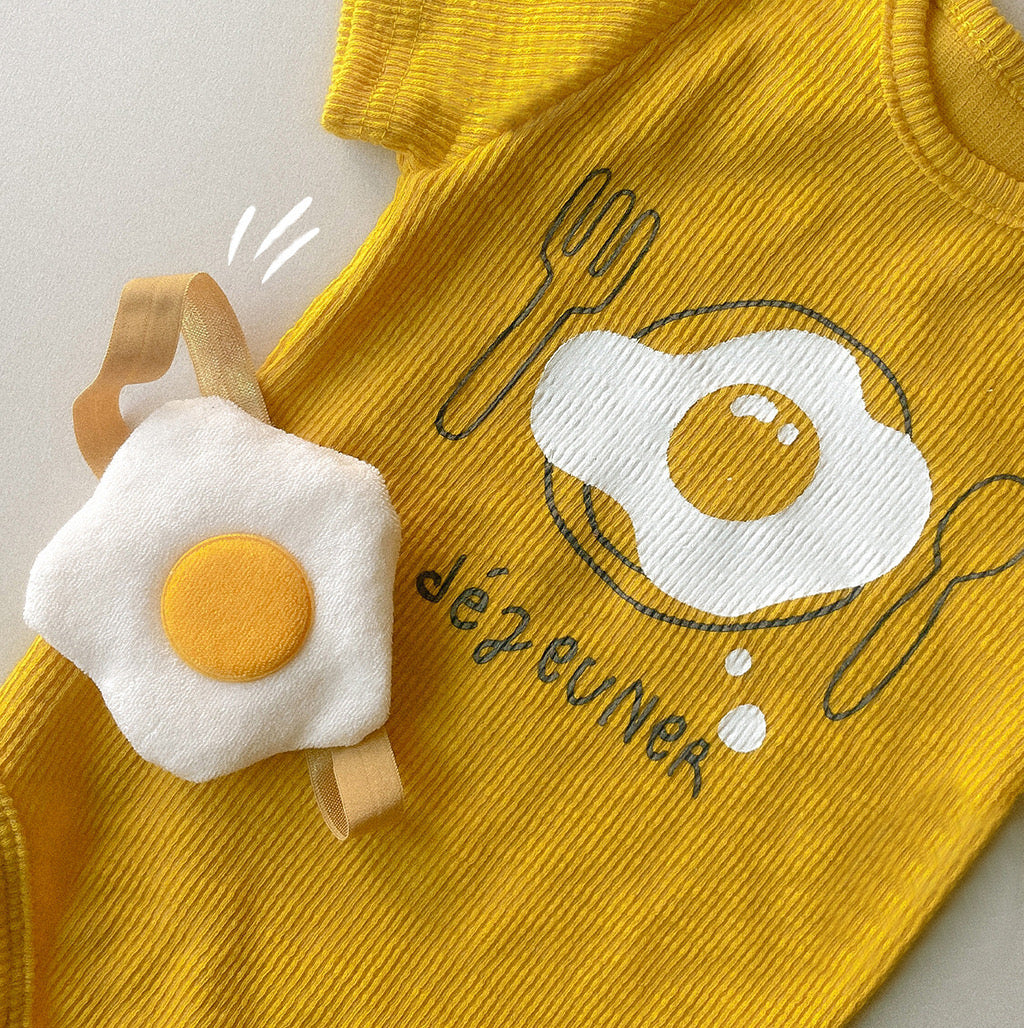 Preorder for Halloween Holiday Egg Romper & Headband