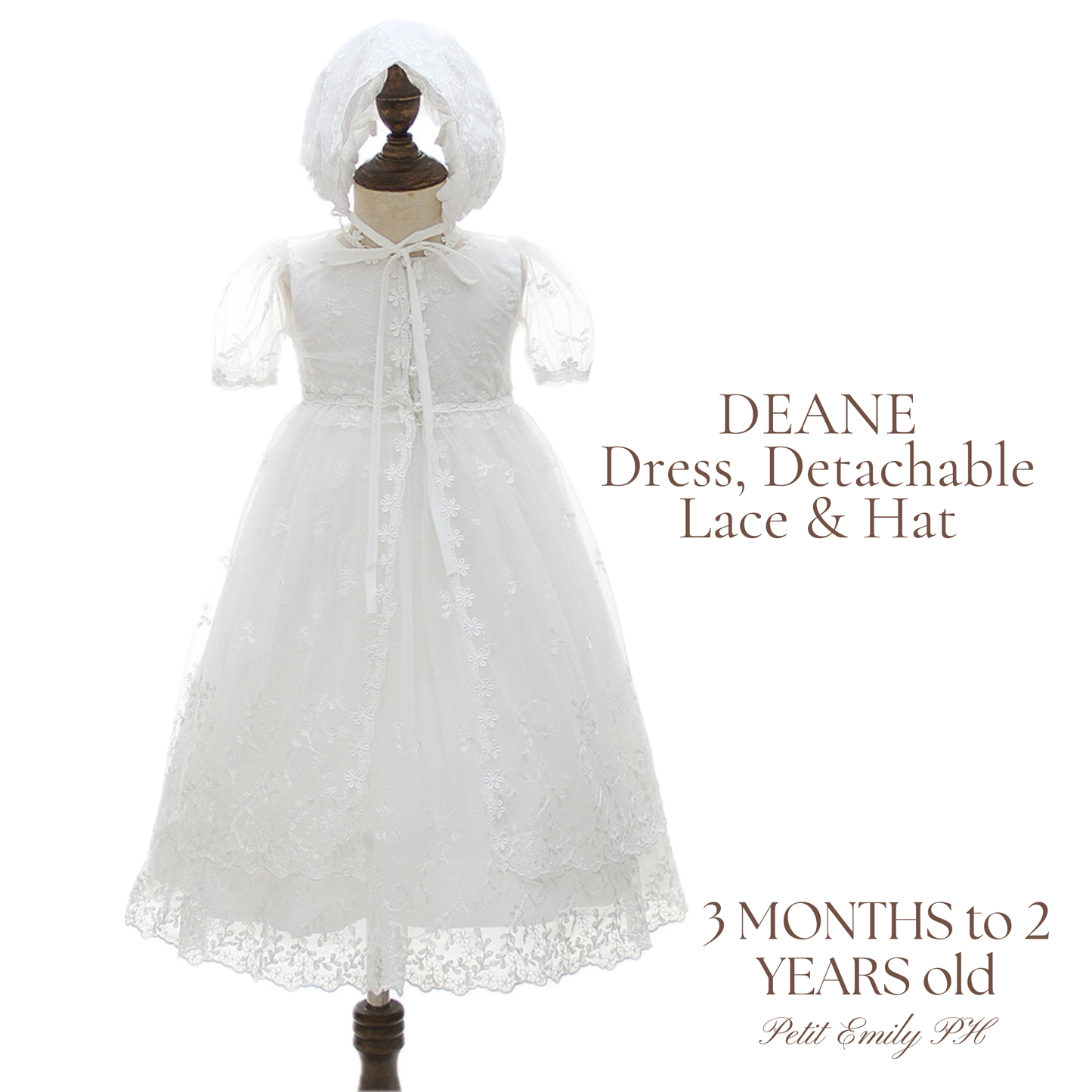 On Hand Deane Christening Dress & Hat