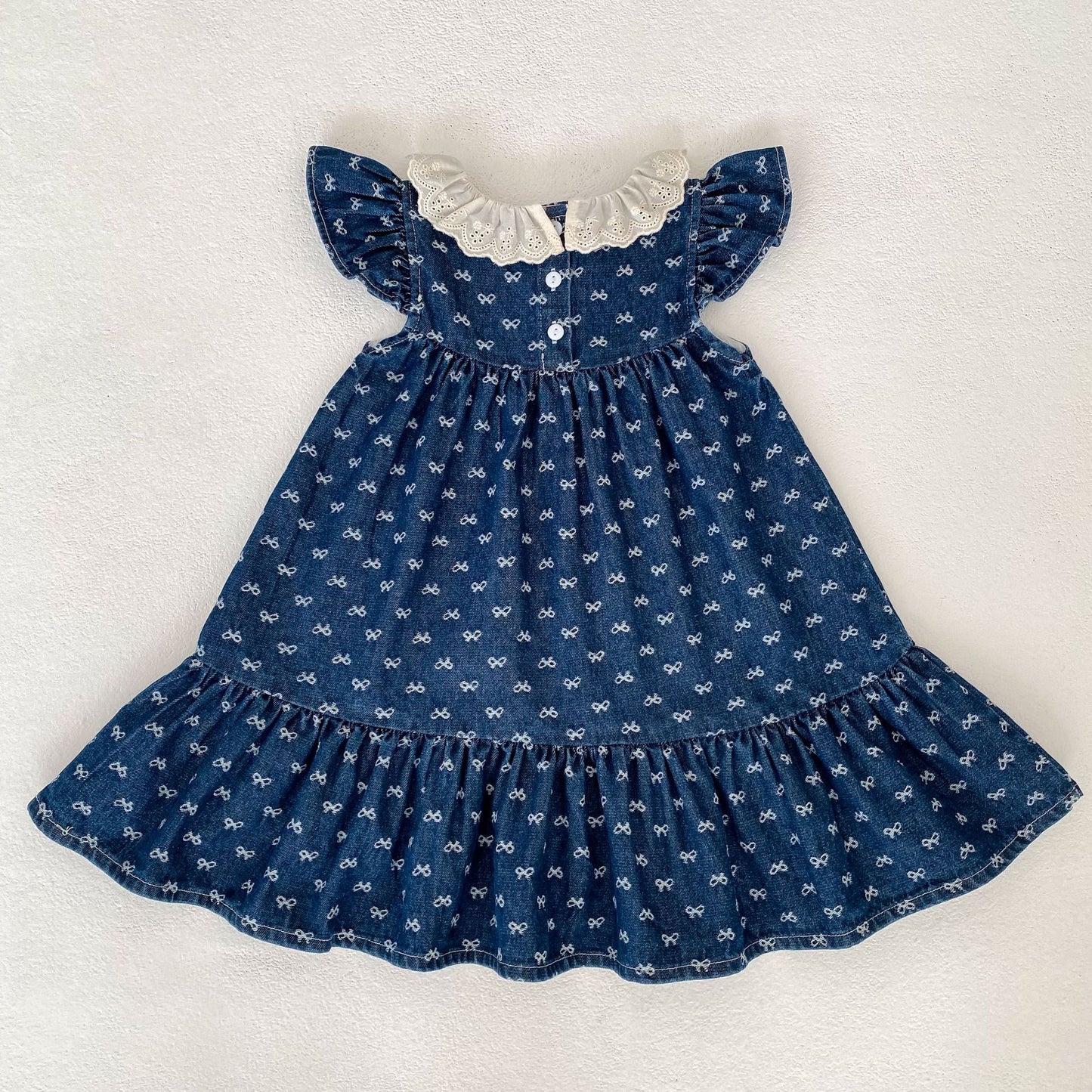 Preorder Twinning Catalina Denim Romper or Dress Dark Denim