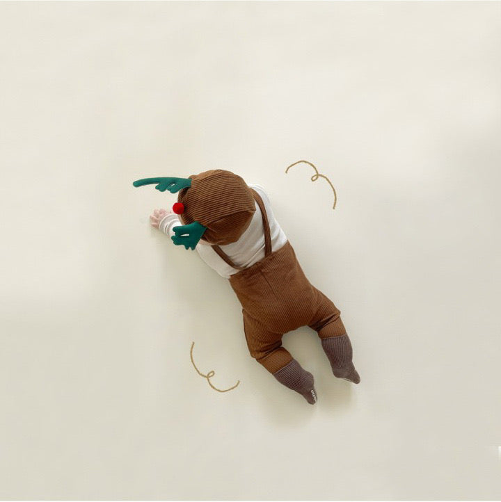 Preorder for Christmas Baby Santa or Baby Rudolph Jumpsuit & Hat