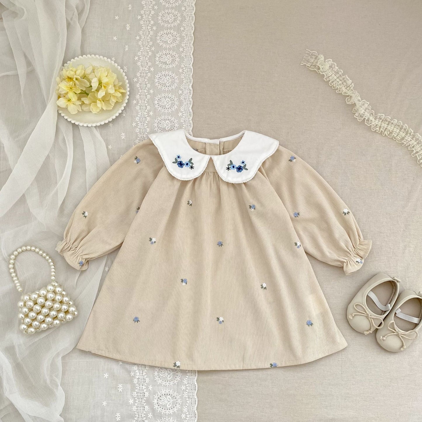 TWINNING COREY CORDUROY ROMPER AND DRESS
