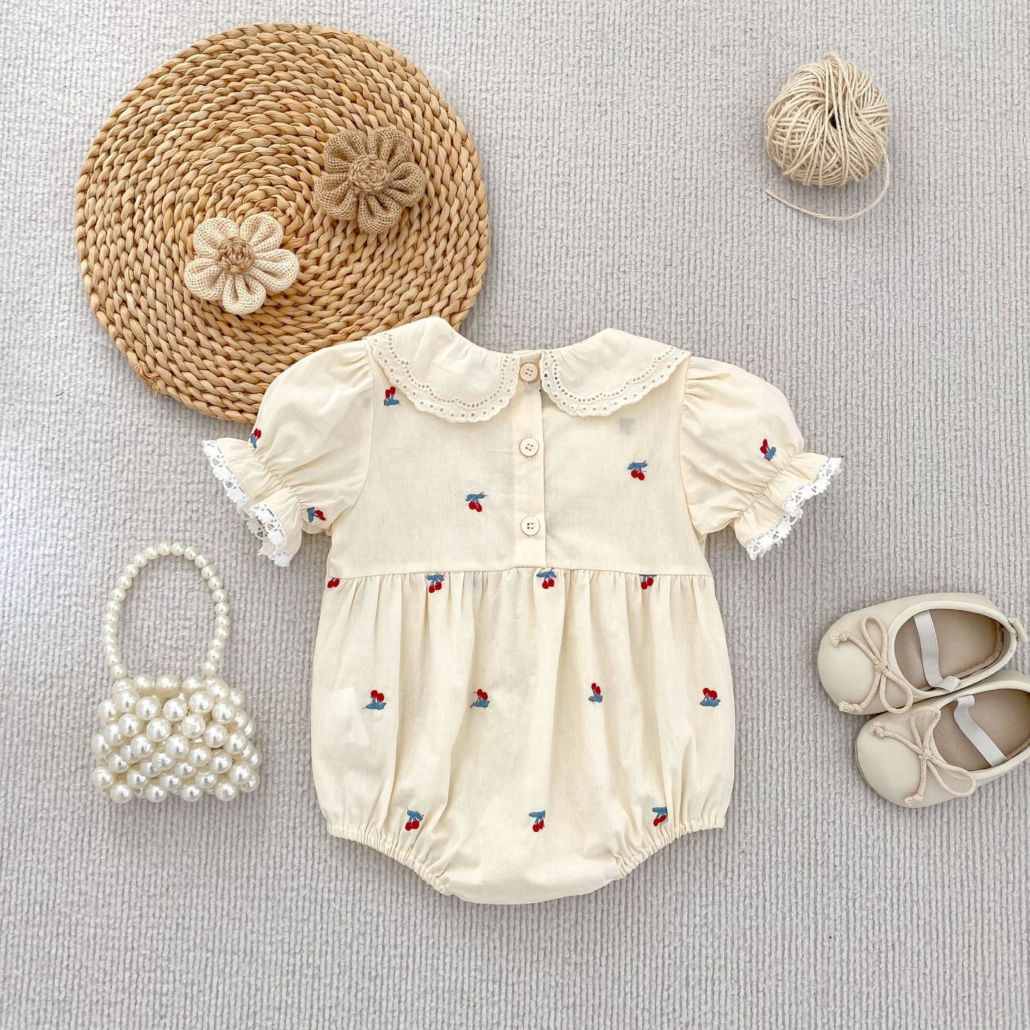 On Hand Cherry Romper