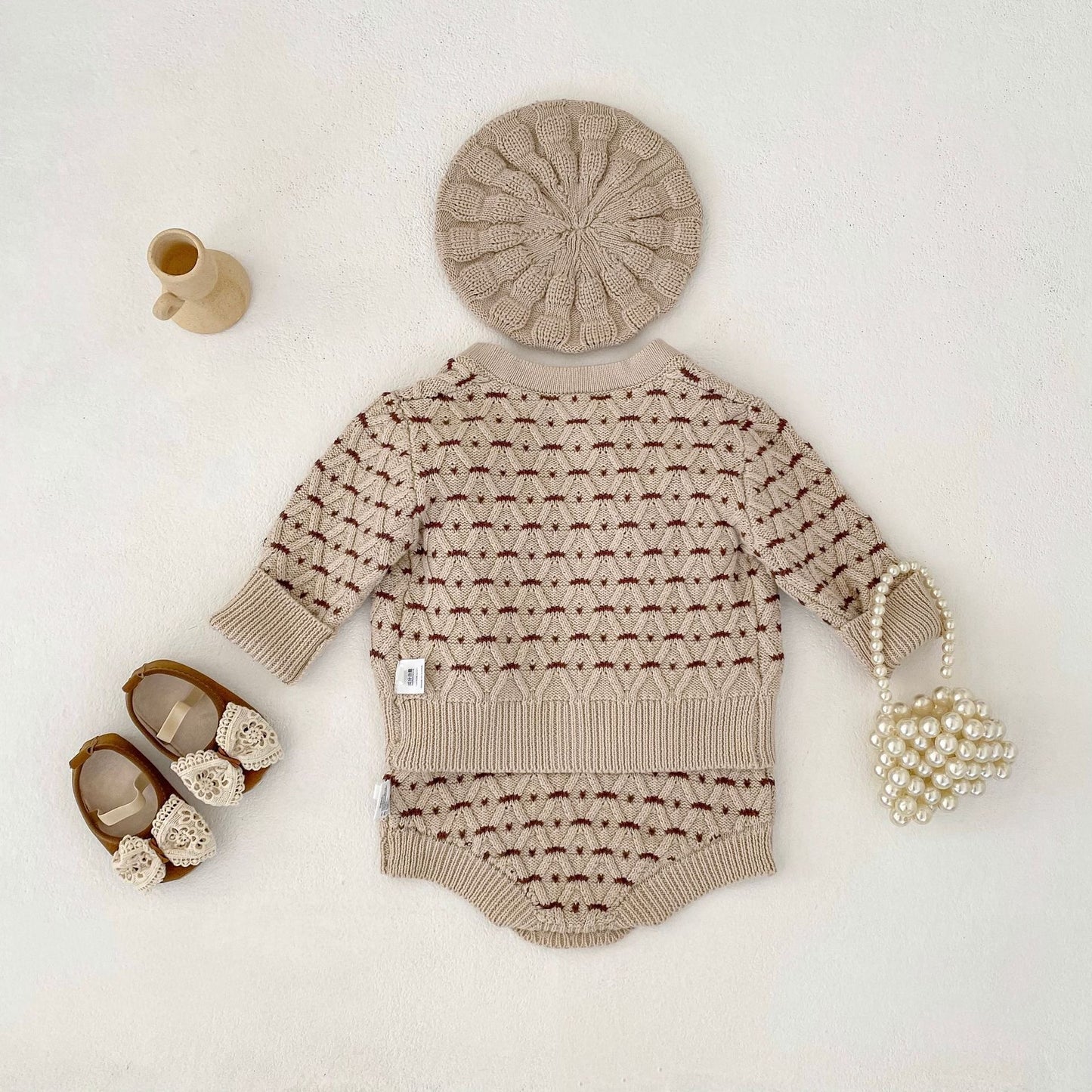 KNITS Monet Knit Cardigan & Romper