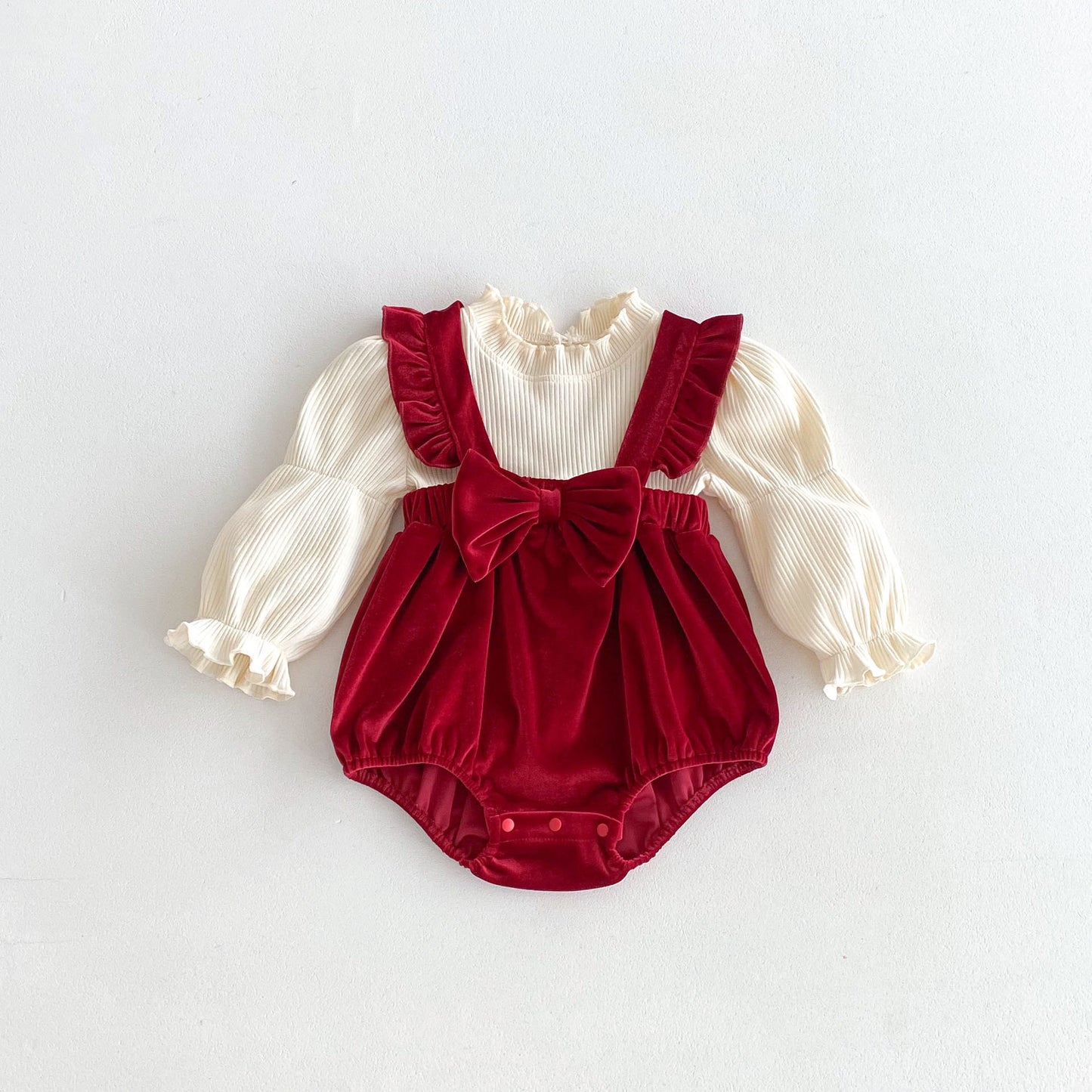 CHRISTMAS OOTD FOR PREORDER Sandy Romper