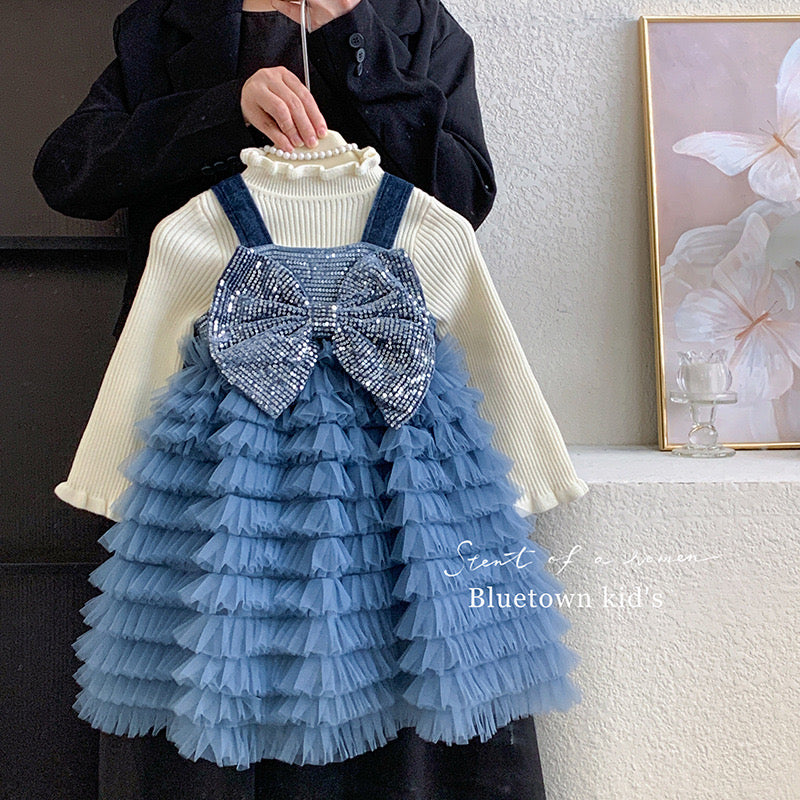 CHRISTMAS OOTD FOR PREORDER Shella Gown & Inner Long Tee