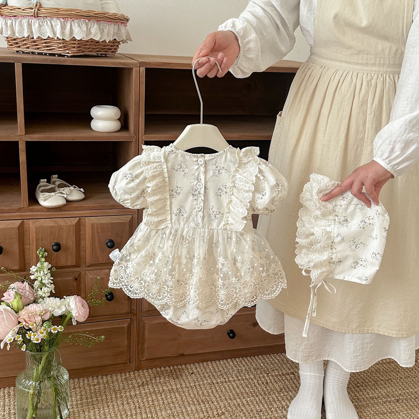 Preorder Infant Girls Lexie Romper and Hat