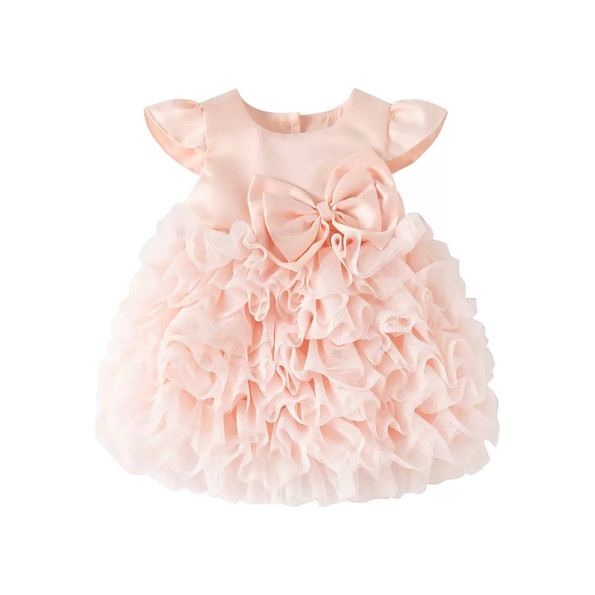Preorder Infant Girls Edith Celebration Dress in Peach