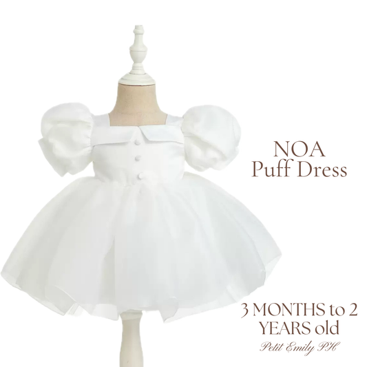 Christening for Preorder Noa Puff Dress
