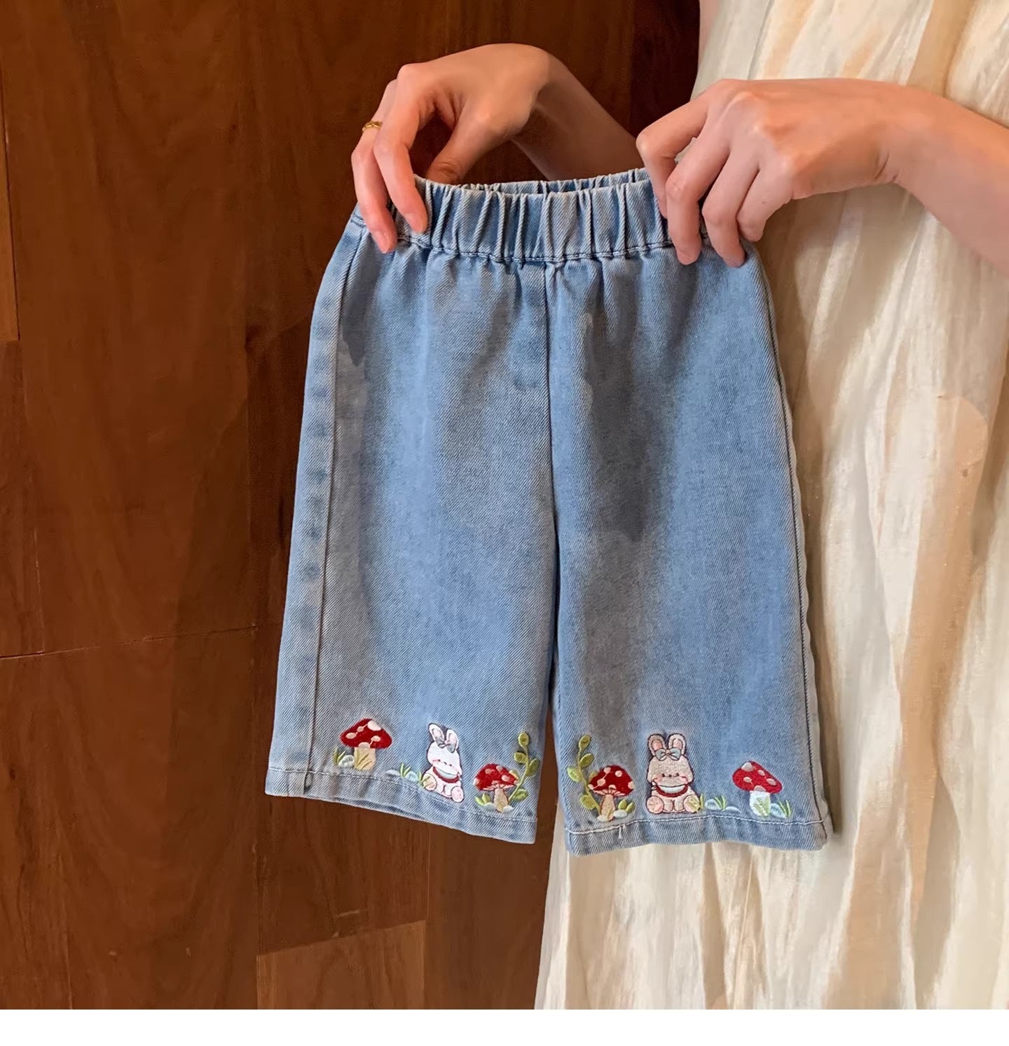 Pre Order Infant to Toddler Girls Vivianna Denim Blouse & Pants