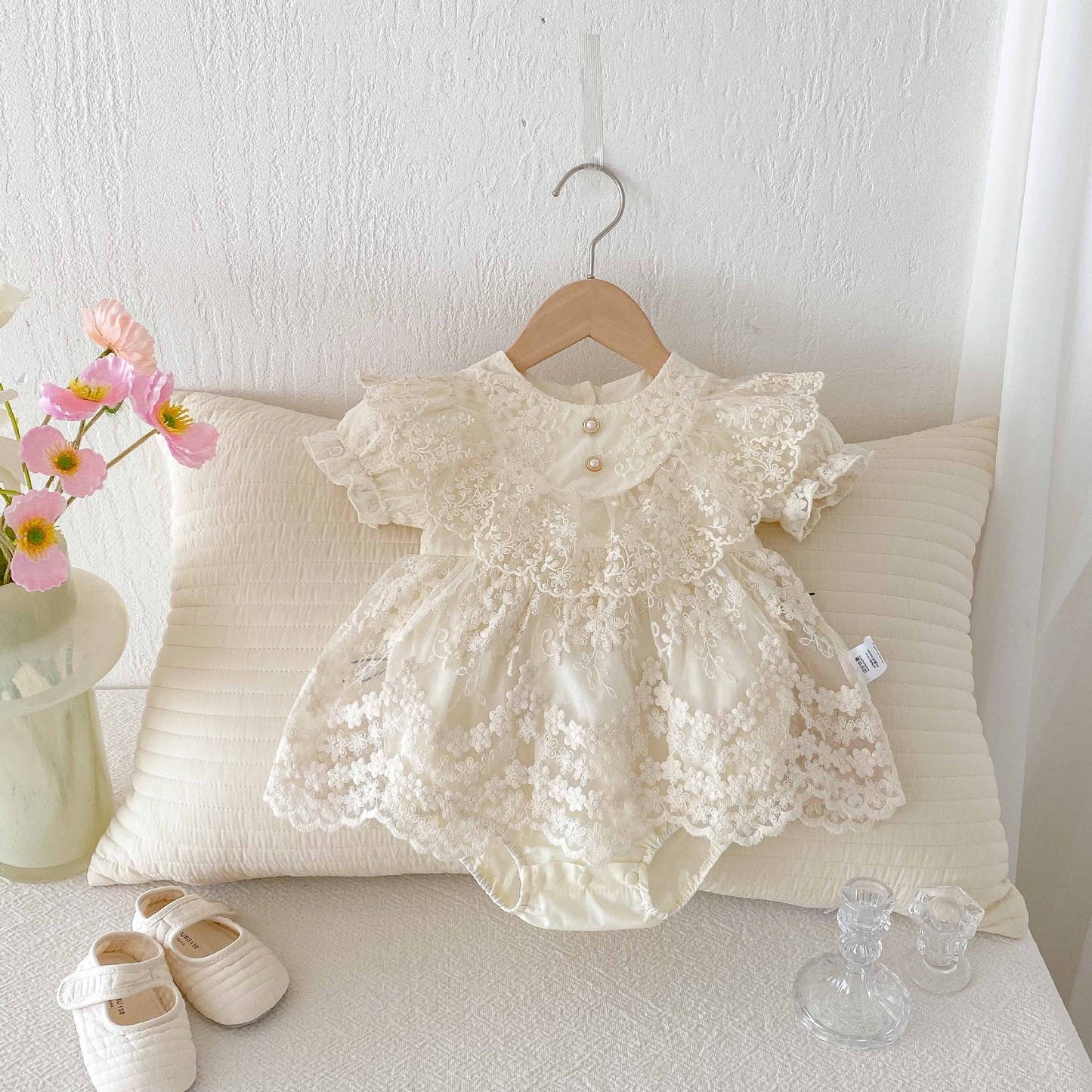 CHRISTENING for PREORDER Elsa Romper