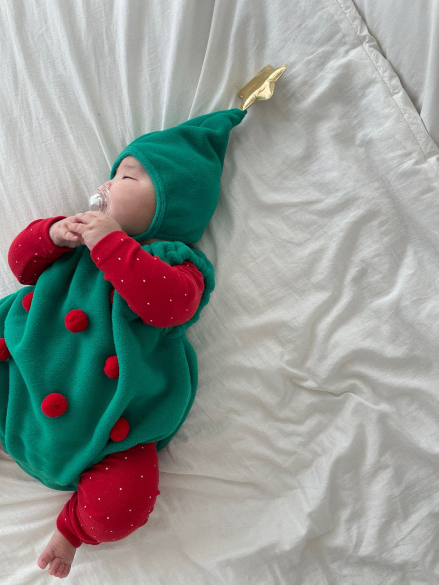 CHRISTMAS OOTD FOR PREORDER Noel Fleece Romper & Hat