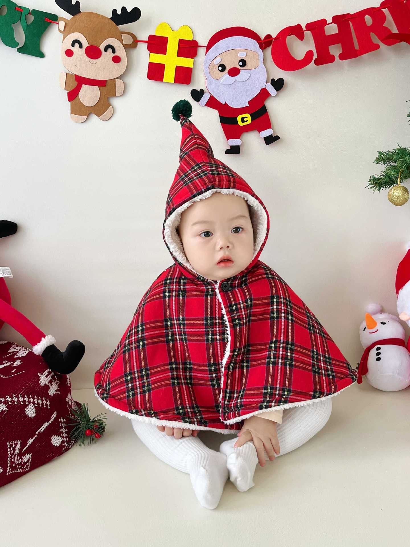 CHRISTMAS OOTD FOR PREORDER Joey Tartan Cloak