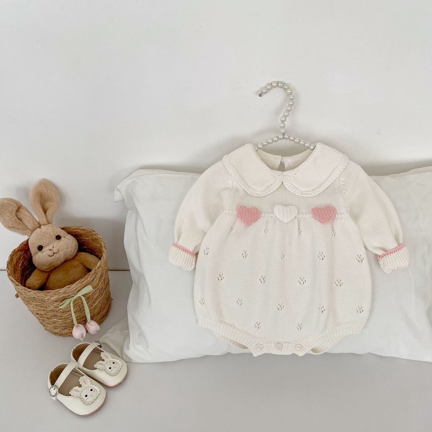 Preorder Infant Girls Adrianna Knit Romper
