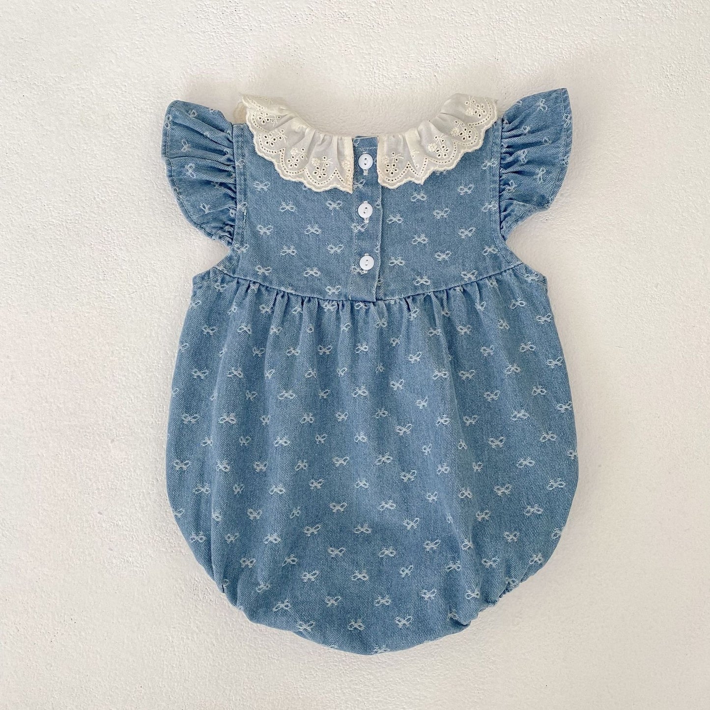 Preorder Twinning Catalina Denim Romper or Dress Light Denim