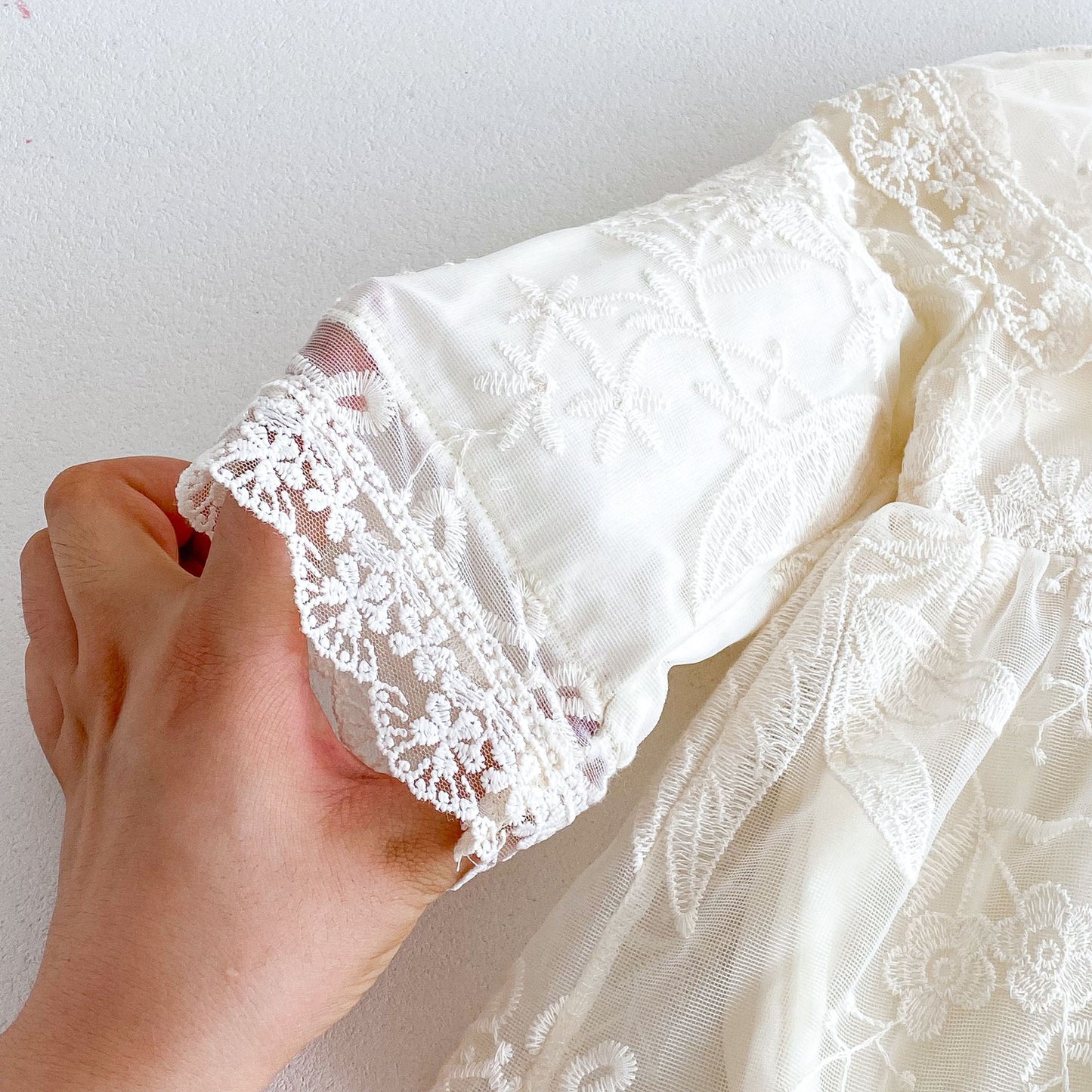 CHRISTENING for PREORDER Lizzy Romper Long Sleeved