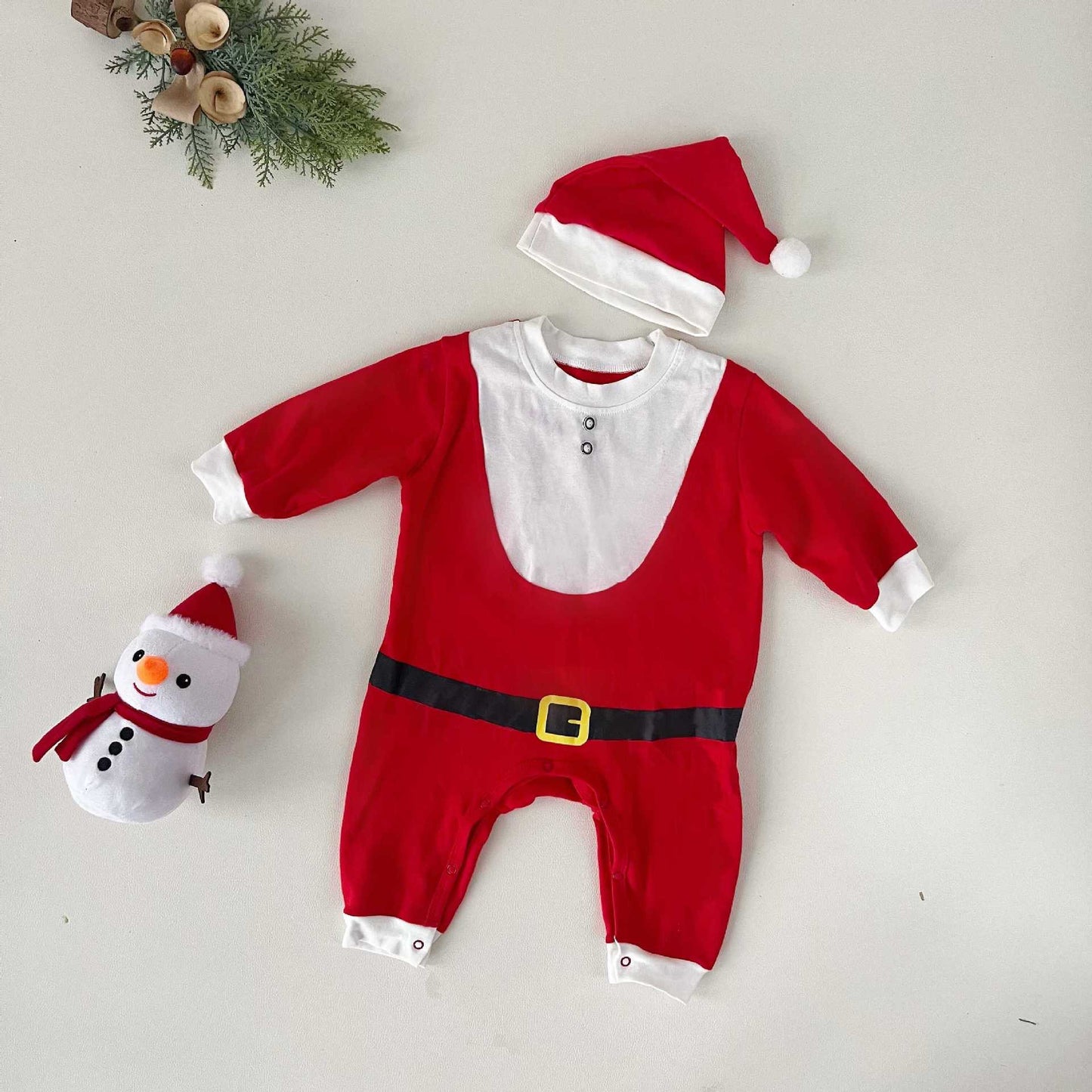 CHRISTMAS OOTD FOR PREORDER Terry Elf Bodysuit & Hat