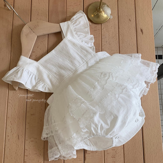 CHRISTENING FOR PREORDER Odette Romper