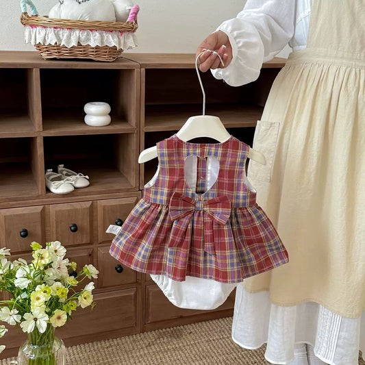 Preorder Infant Girls Cleo Plaid Romper