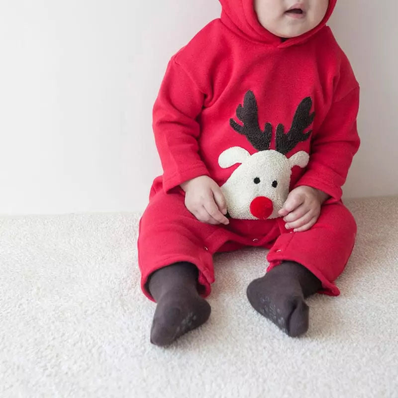 CHRISTMAS OOTD FOR PREORDER Calvin Unisex Reindeer Bodysuit