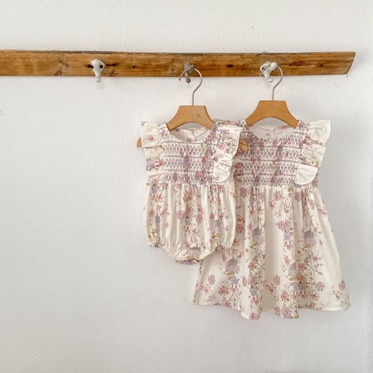 TWINNING NYA SMOCKED ROMPER OR DRESS