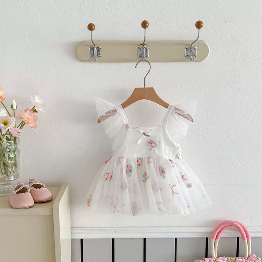 On Hand Laurie Flutter Romper in 6-12 months