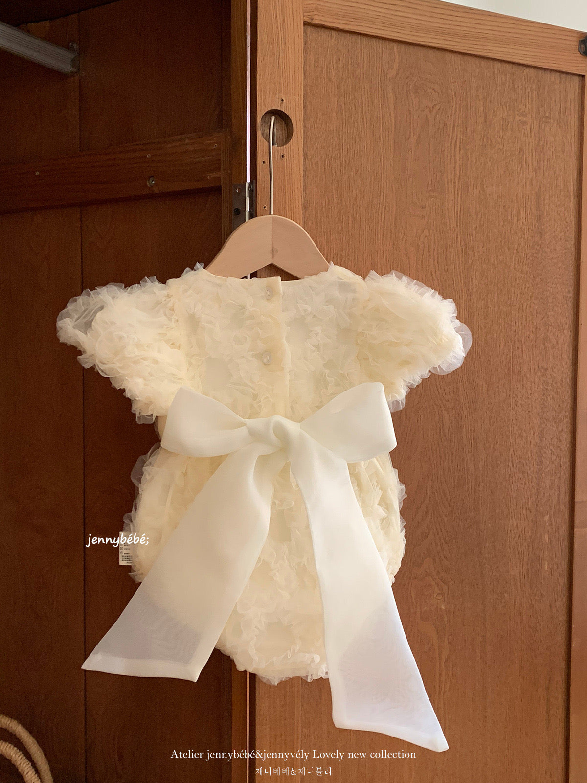 Preorder Infant & Girls Miara Christening Romper or Dress