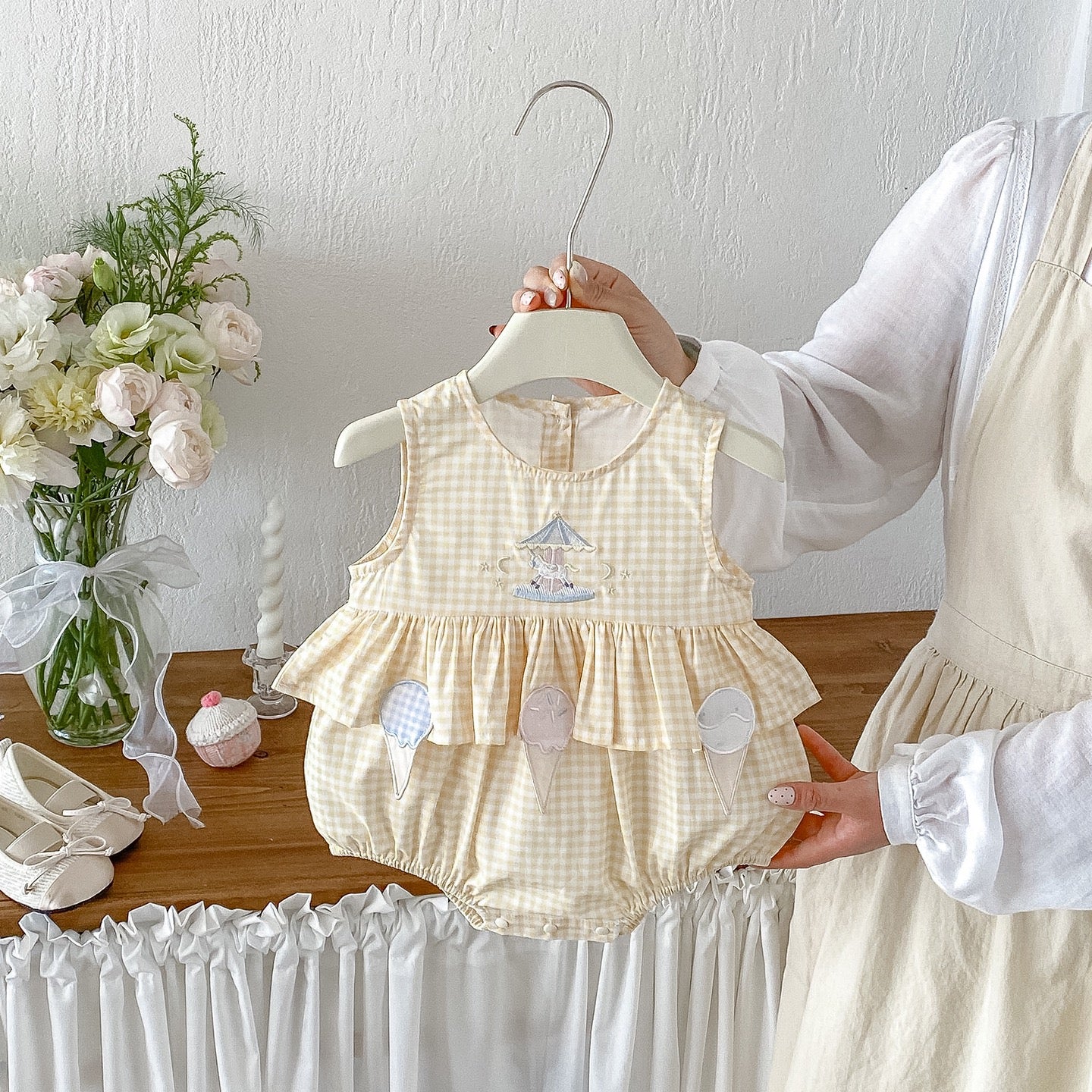 Preorder Infant Girls Reese Ice Cream Romper